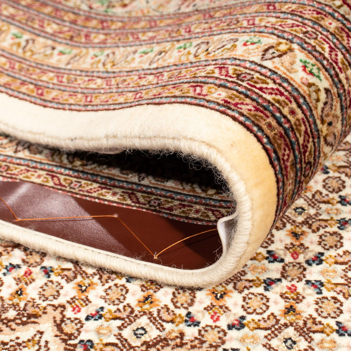 Persisk matta - Tabriz kvadrat  - 251 x 251 cm - ljusbrun