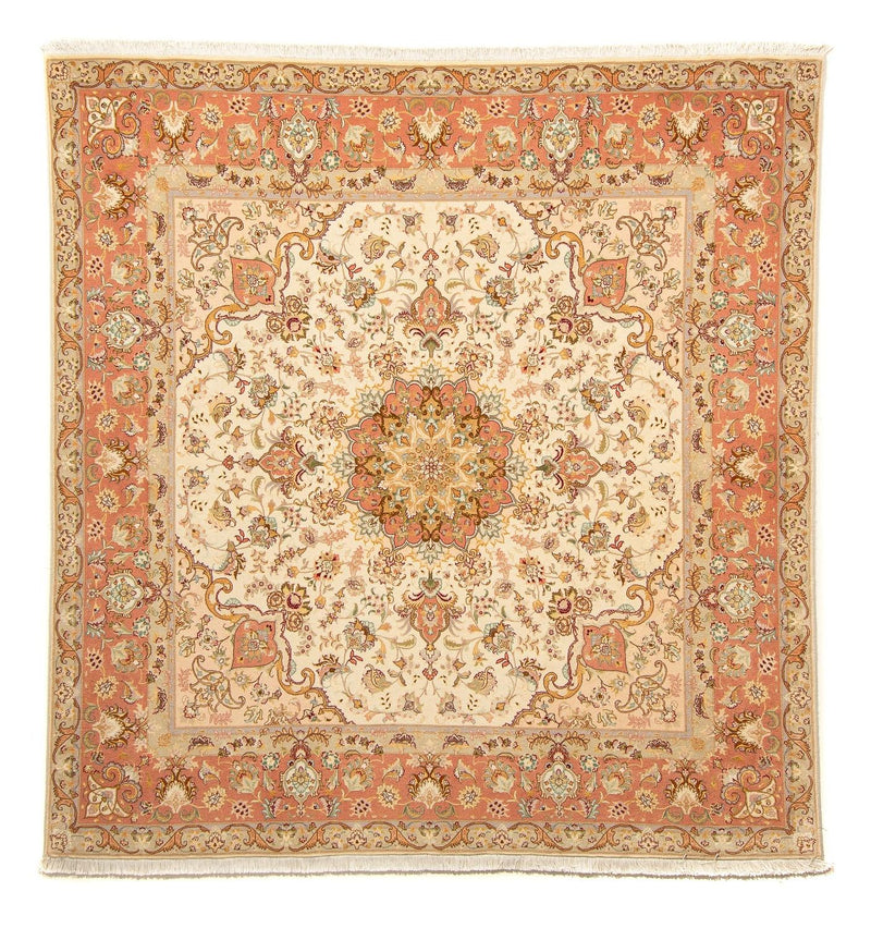Persisk matta - Tabriz - Royal kvadrat  - 212 x 205 cm - beige