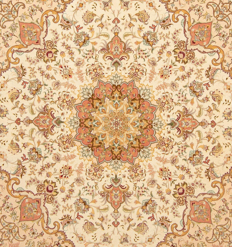 Persisk matta - Tabriz - Royal kvadrat  - 212 x 205 cm - beige