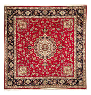 Persisk matta - Tabriz - Royal kvadrat  - 254 x 254 cm - röd