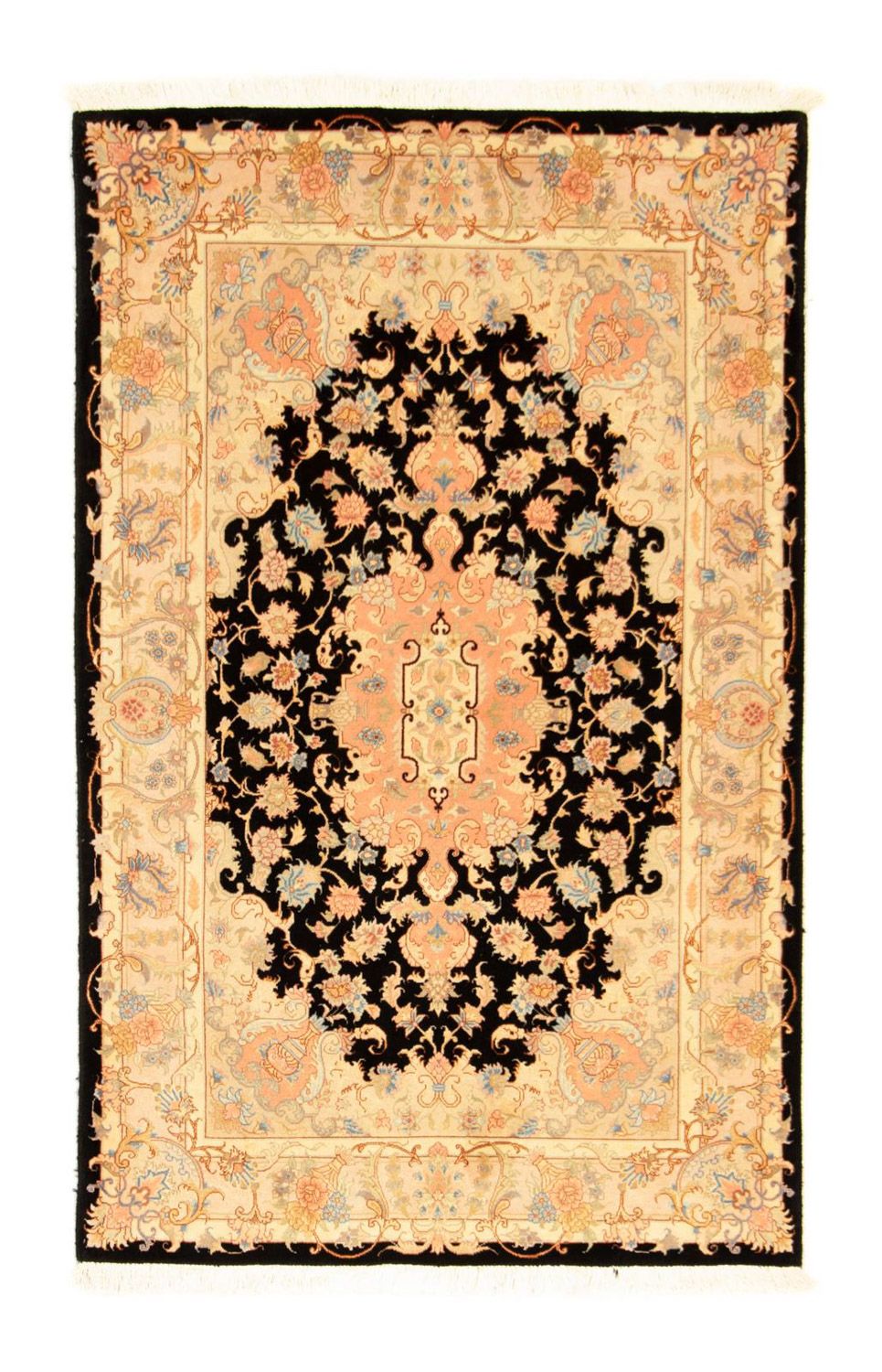Persisk matta - Tabriz - Royal - 158 x 100 cm - svart