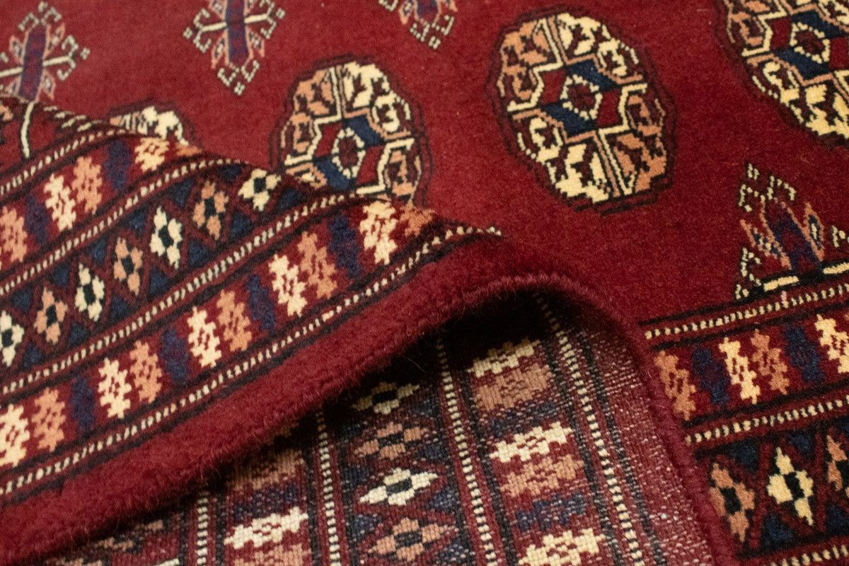 Afghansk matta - Bukhara kvadrat  - 205 x 193 cm - röd