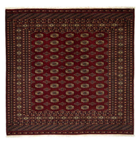 Afghansk matta - Bukhara kvadrat  - 205 x 205 cm - röd