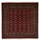 Afghansk matta - Bukhara kvadrat  - 205 x 205 cm - röd