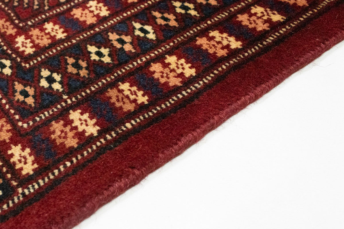 Afghansk matta - Bukhara kvadrat  - 205 x 205 cm - röd