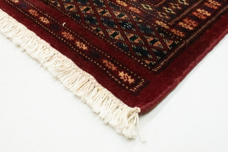 Afghansk matta - Bukhara kvadrat  - 205 x 195 cm - röd