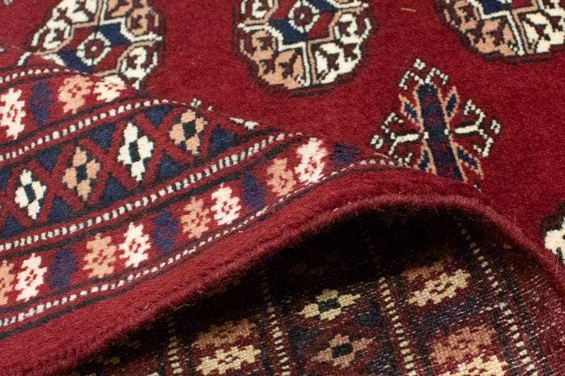 Afghansk matta - Bukhara kvadrat  - 203 x 199 cm - röd