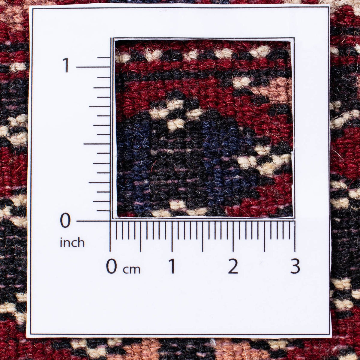 Afghansk matta - Bukhara - 240 x 170 cm - mörkröd