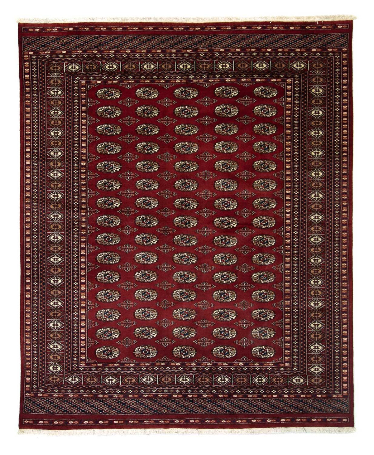 Afghansk matta - Bukhara - 241 x 197 cm - röd