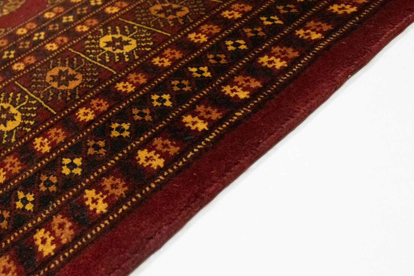 Afghansk matta - Bukhara - 248 x 197 cm - röd