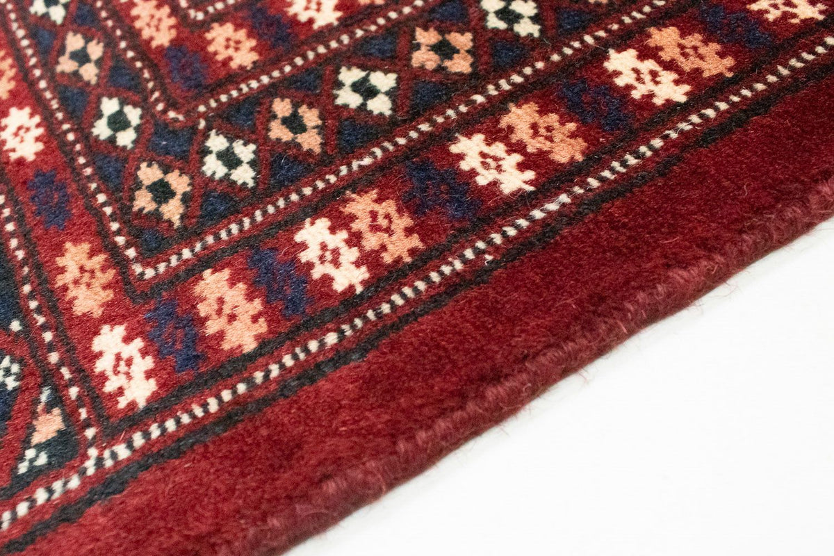 Afghansk matta - Bukhara kvadrat  - 207 x 204 cm - röd