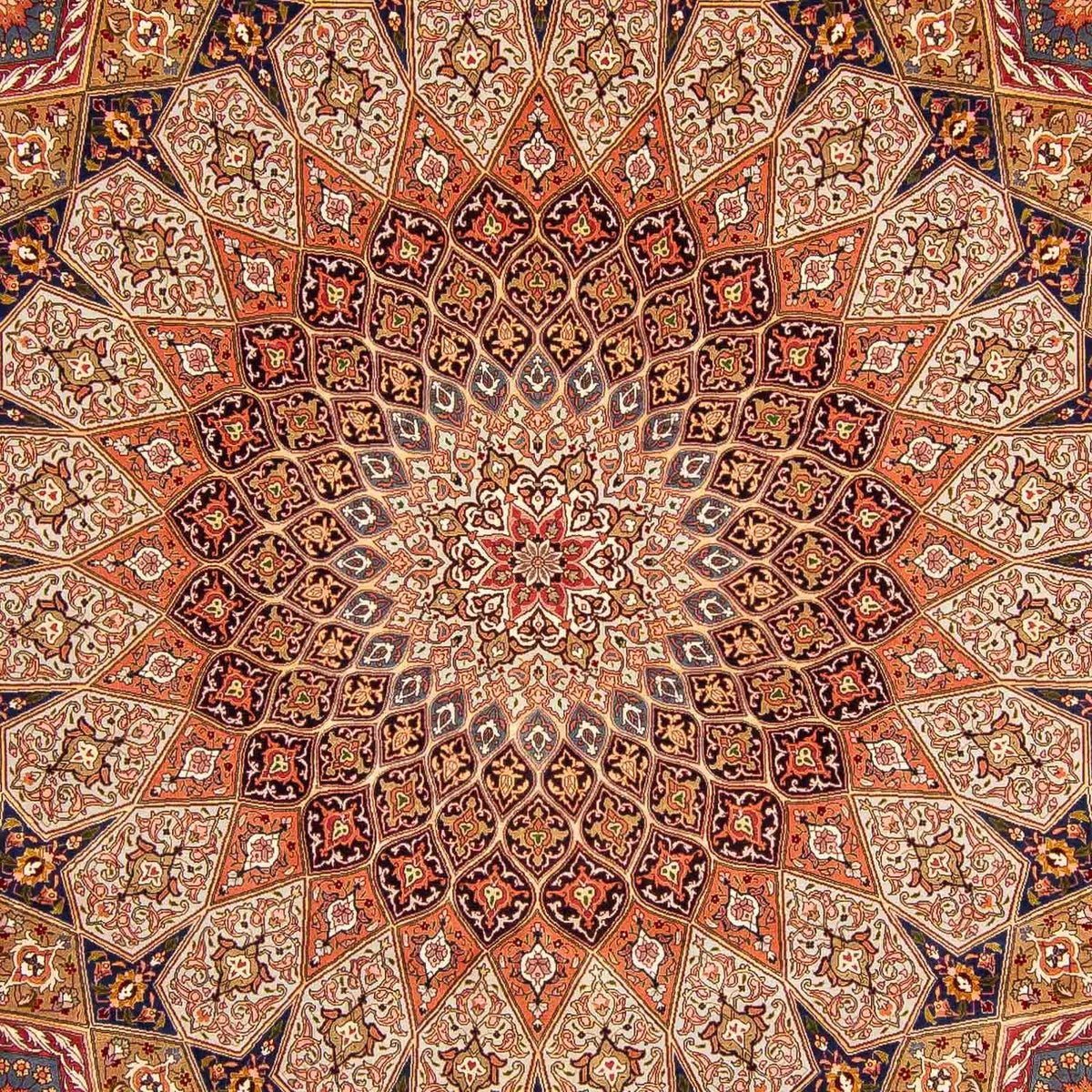Persisk matta - Tabriz - Royal - 408 x 300 cm - flerfärgad