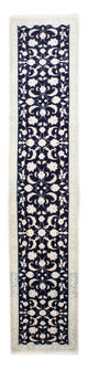 Runner Persisk matta - Nain - 393 x 83 cm - mörkblå