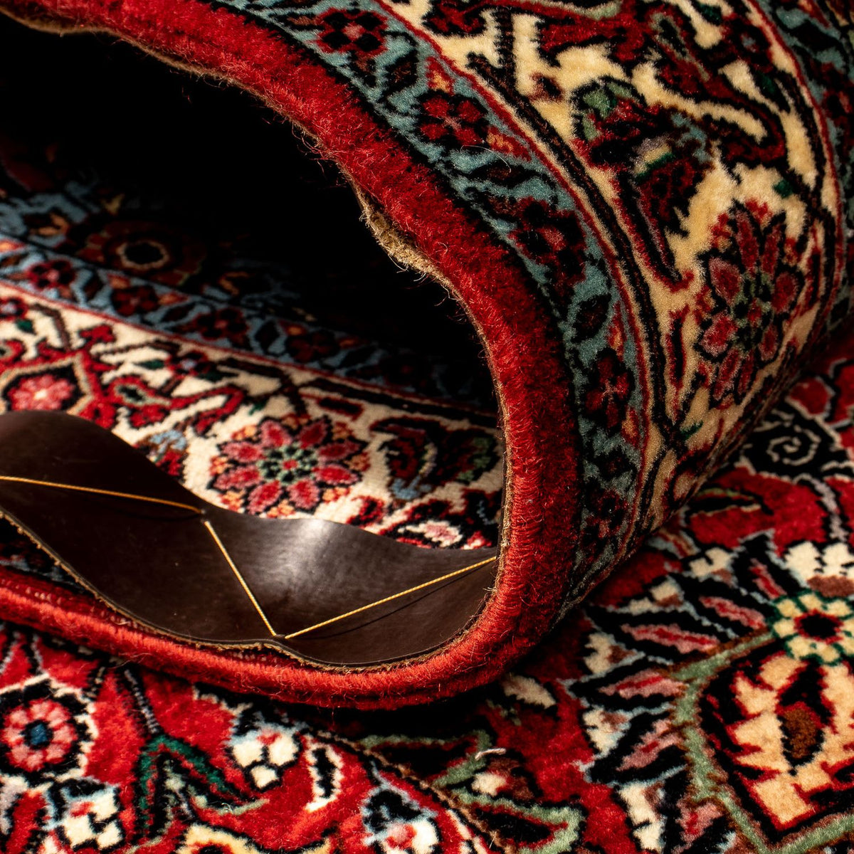 Runner Persisk matta - Bijar - 298 x 83 cm - mörkröd