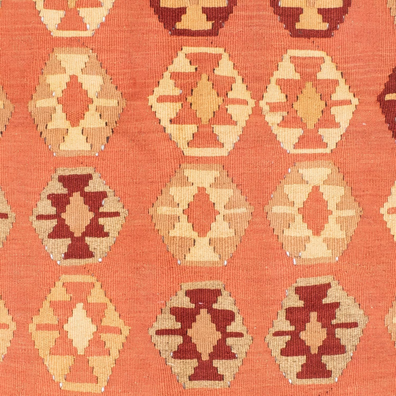 Kelim Carpet - orientalisk matta - 210 x 154 cm - orange