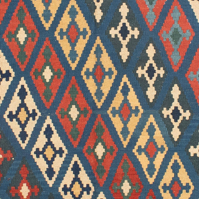 Kelim Carpet - orientalisk matta - 174 x 148 cm - blå