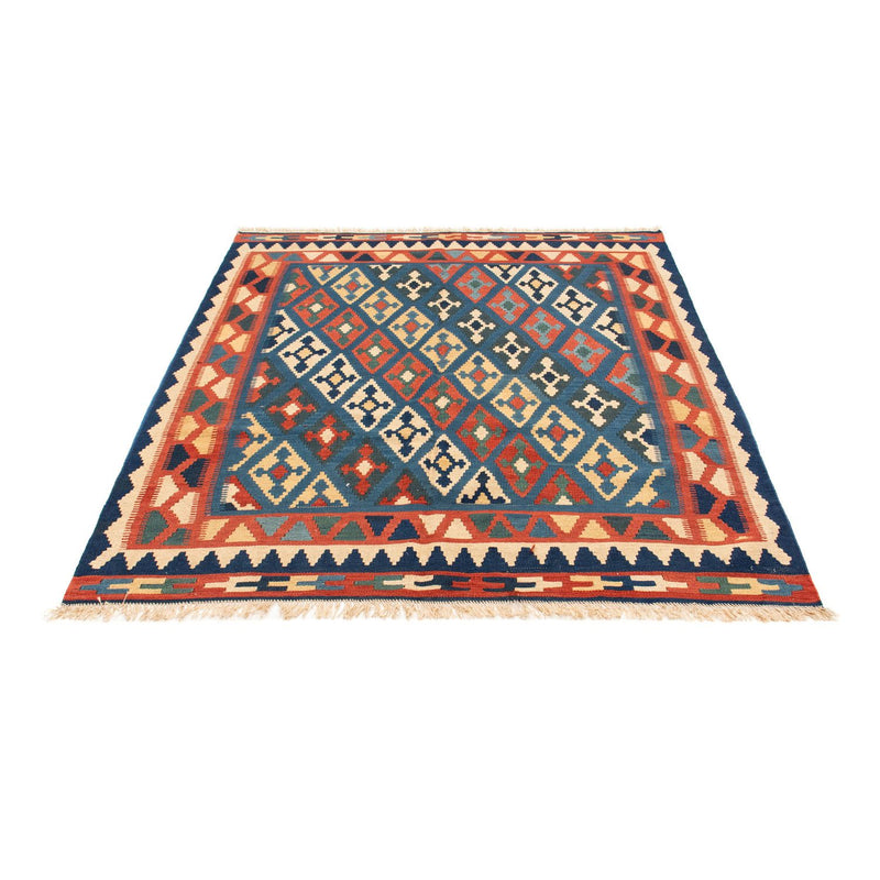 Kelim Carpet - orientalisk matta - 174 x 148 cm - blå