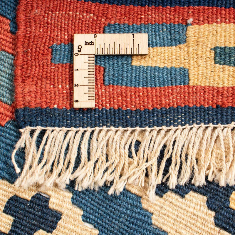 Kelim Carpet - orientalisk matta - 174 x 148 cm - blå