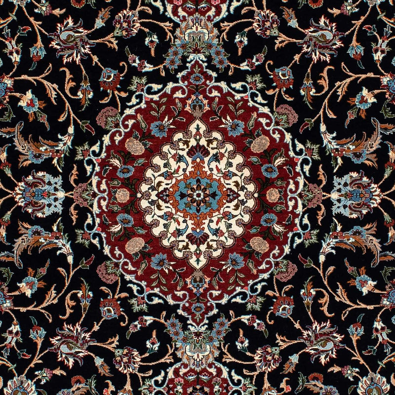 Persisk matta - Ghom - 213 x 141 cm - mörkblå