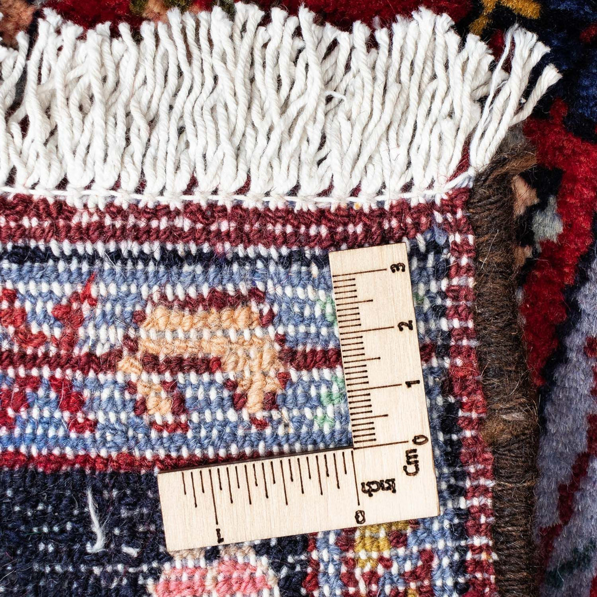 Persisk matta - Nomadic - 130 x 83 cm - mörkröd