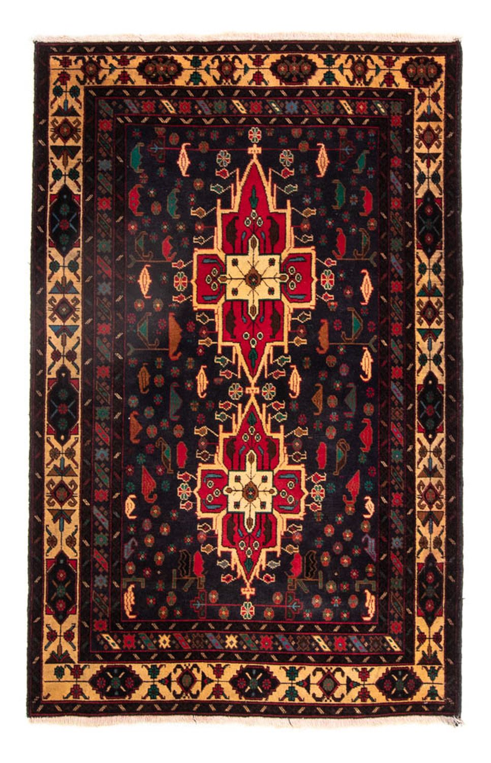 Baluch-matta - 180 x 115 cm - mörkblå