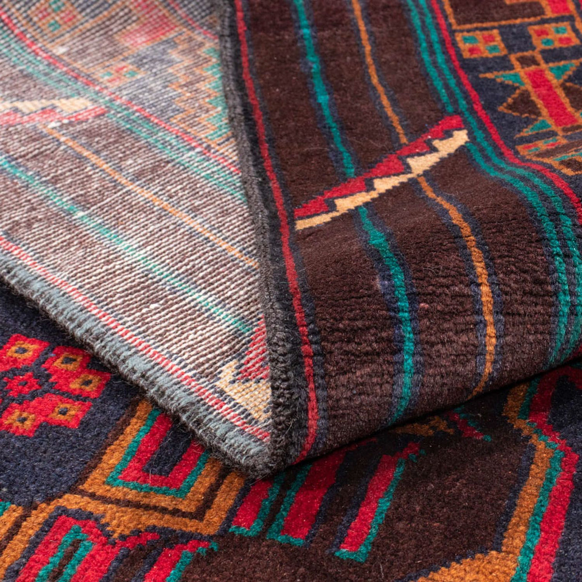 Runner Baluch-matta - 194 x 108 cm - mörkröd