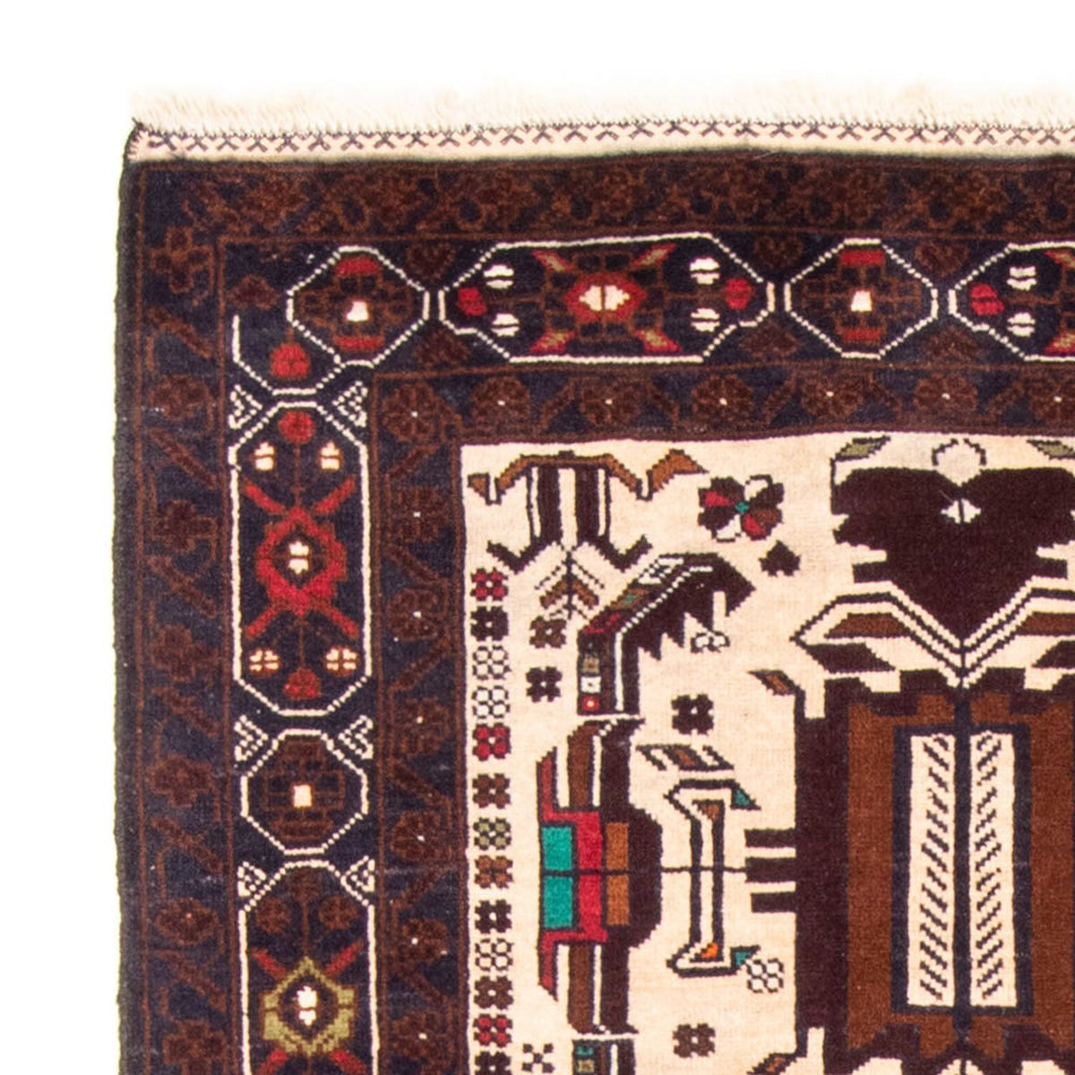 Runner Baluch-matta - 207 x 100 cm - beige