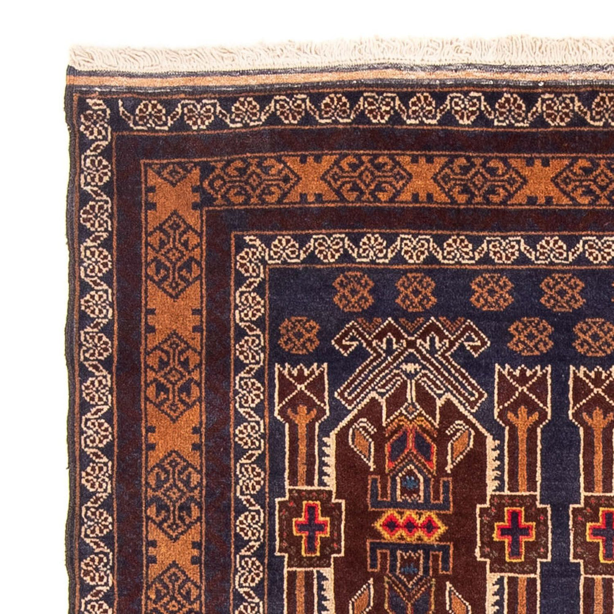 Runner Baluch-matta - 184 x 107 cm - mörkblå