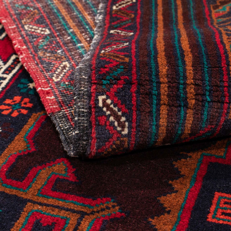 Runner Baluch-matta - 197 x 105 cm - mörkröd