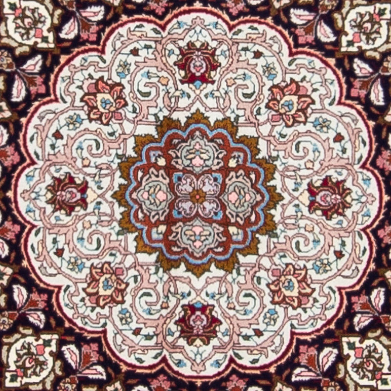 Persisk matta - Tabriz - Royal kvadrat  - 300 x 297 cm - mörkröd