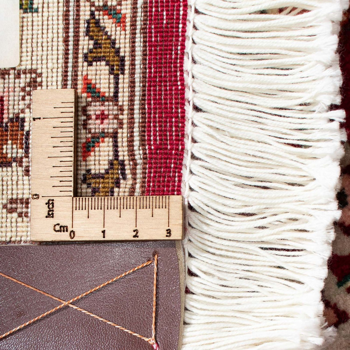 Persisk matta - Tabriz - Royal kvadrat  - 300 x 297 cm - mörkröd