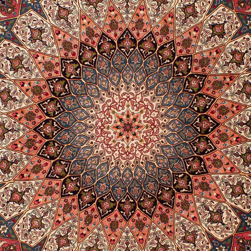Persisk matta - Tabriz - Royal runt  - 250 x 250 cm - flerfärgad