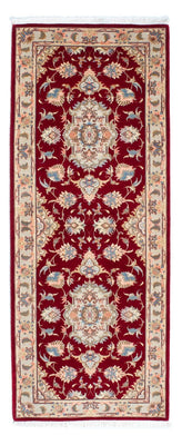 Runner Persisk matta - Tabriz - Royal - 213 x 83 cm - mörkröd