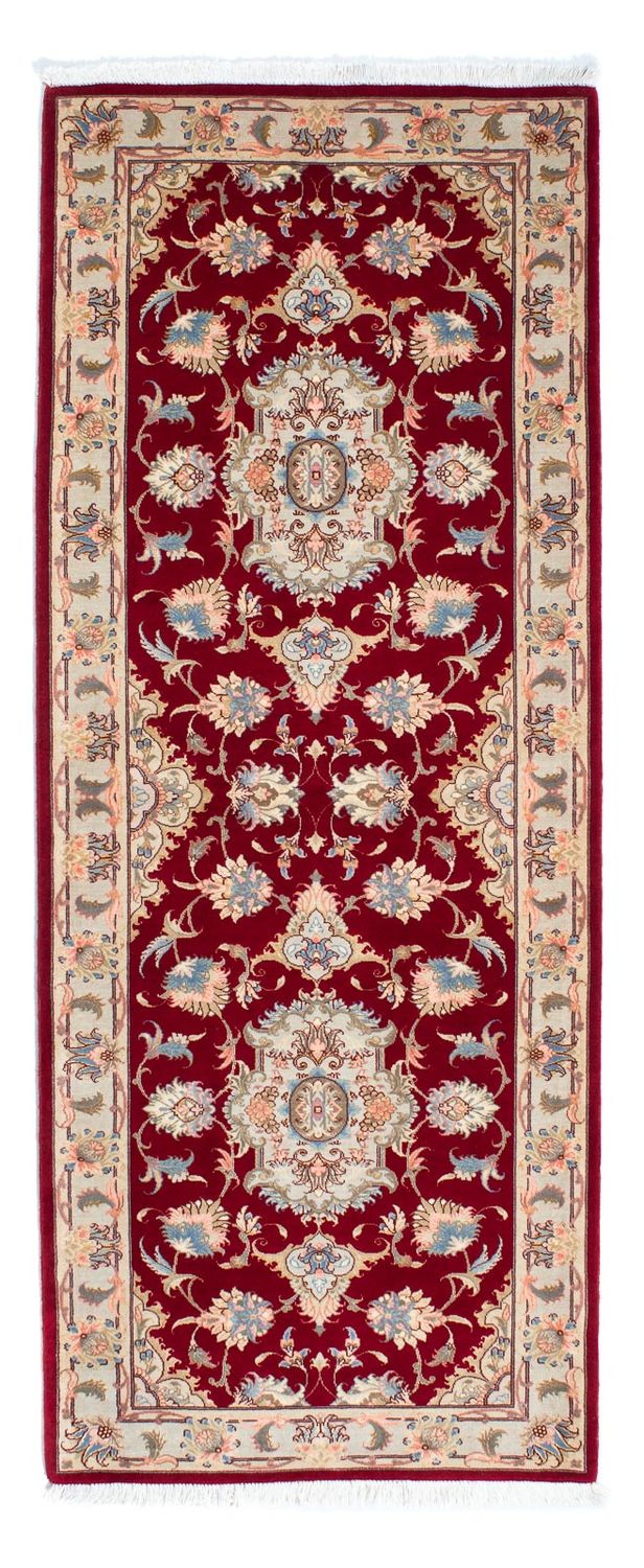 Runner Persisk matta - Tabriz - Royal - 213 x 83 cm - mörkröd