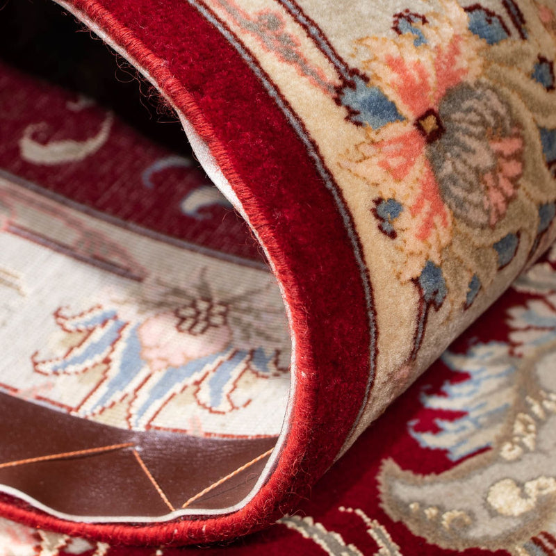 Runner Persisk matta - Tabriz - Royal - 213 x 83 cm - mörkröd