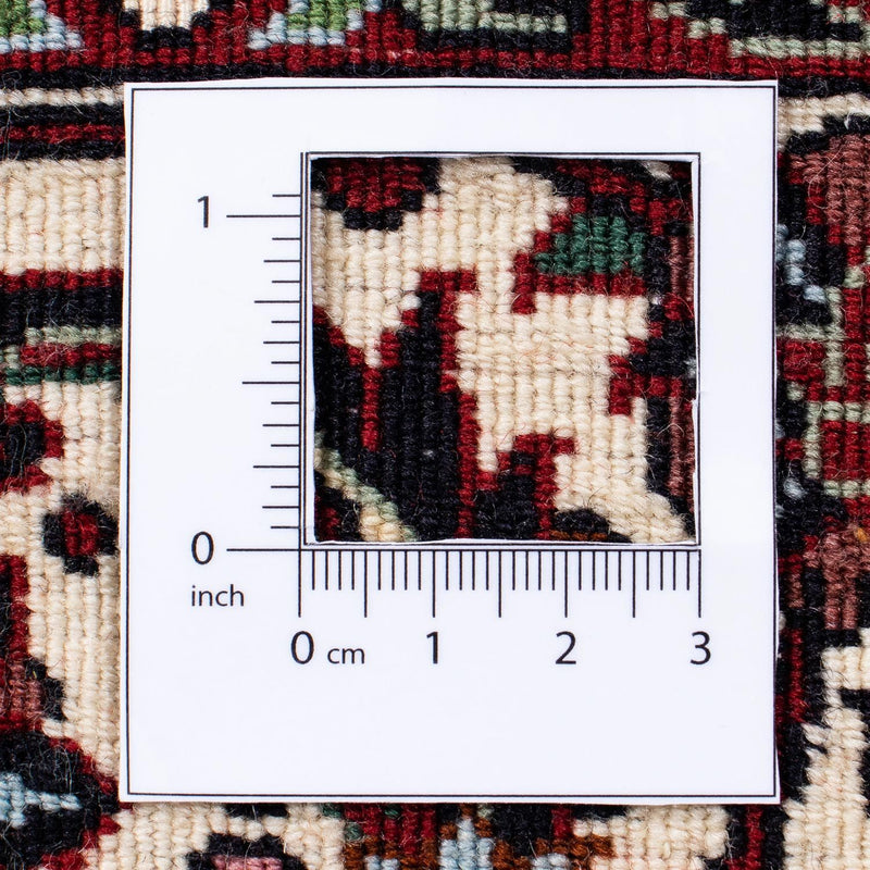 Persisk matta - Bijar - 238 x 171 cm - mörkröd