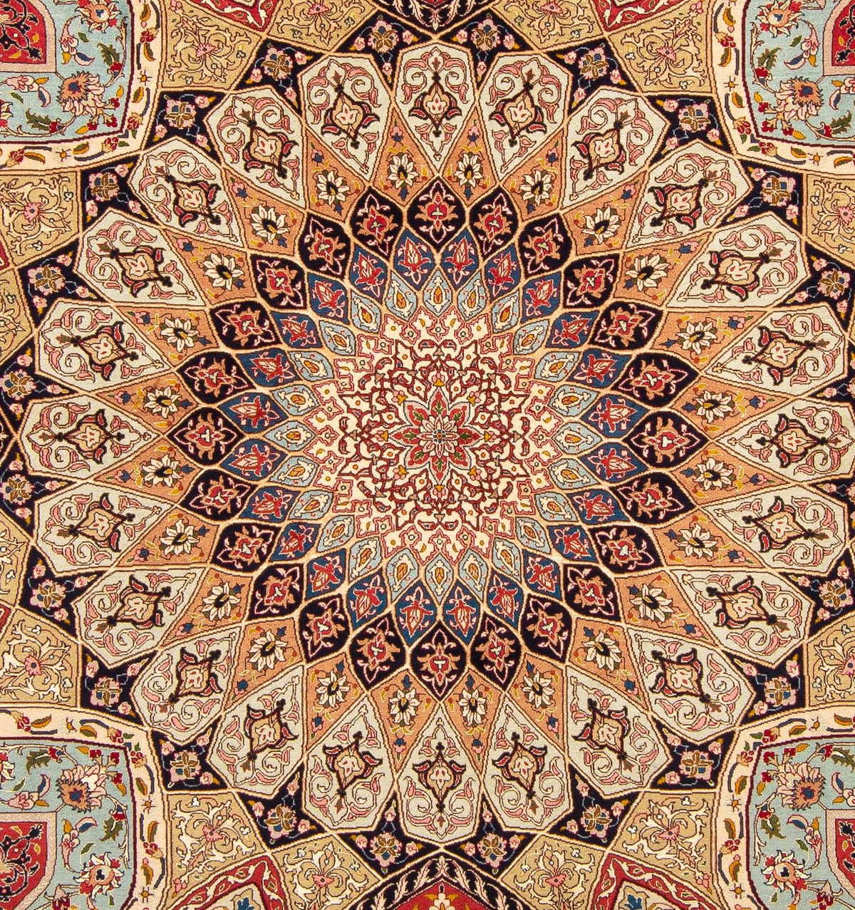 Persisk matta - Tabriz - Royal - 246 x 205 cm - flerfärgad