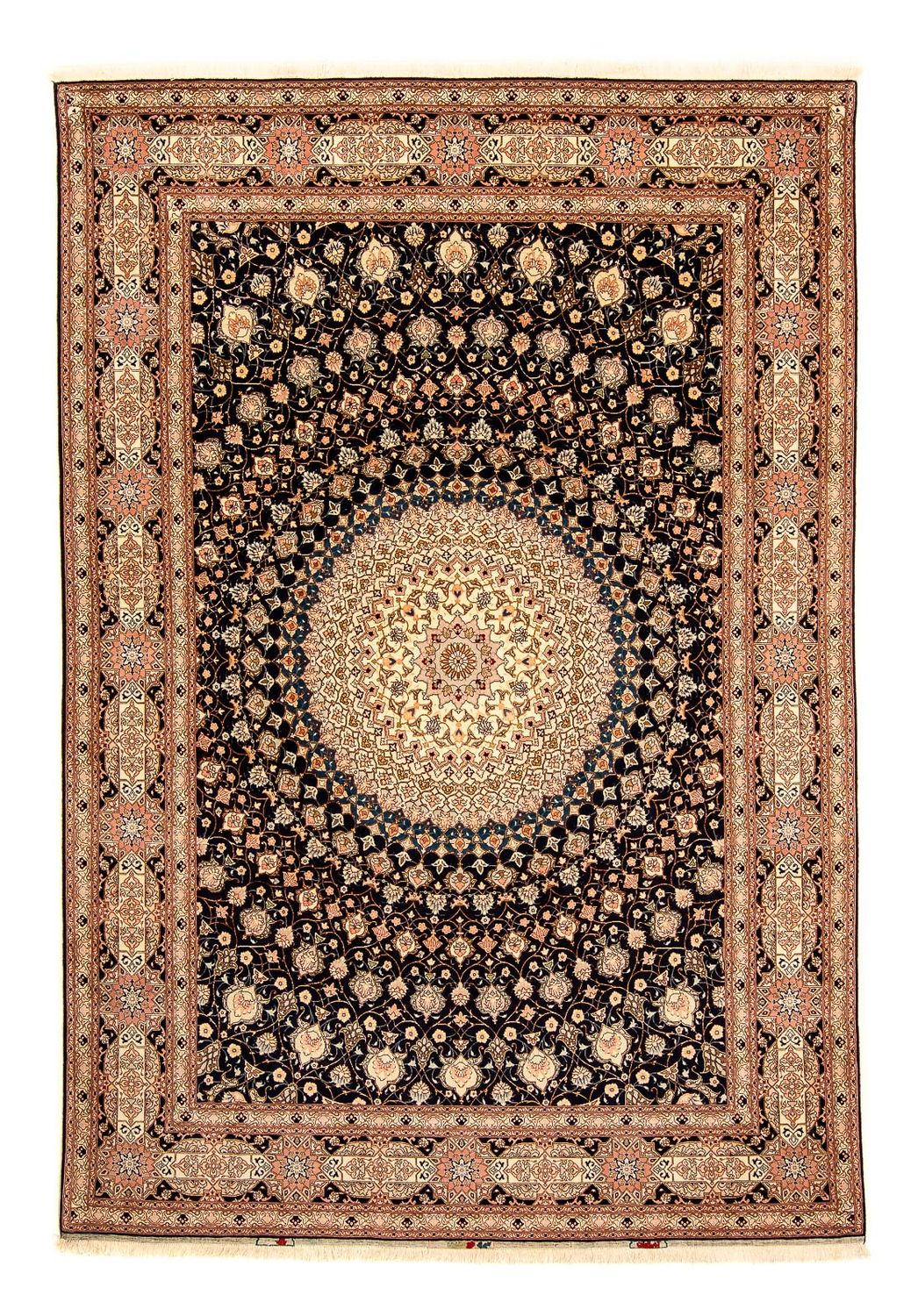 Persisk matta - Tabriz - Royal - 338 x 248 cm - mörkblå