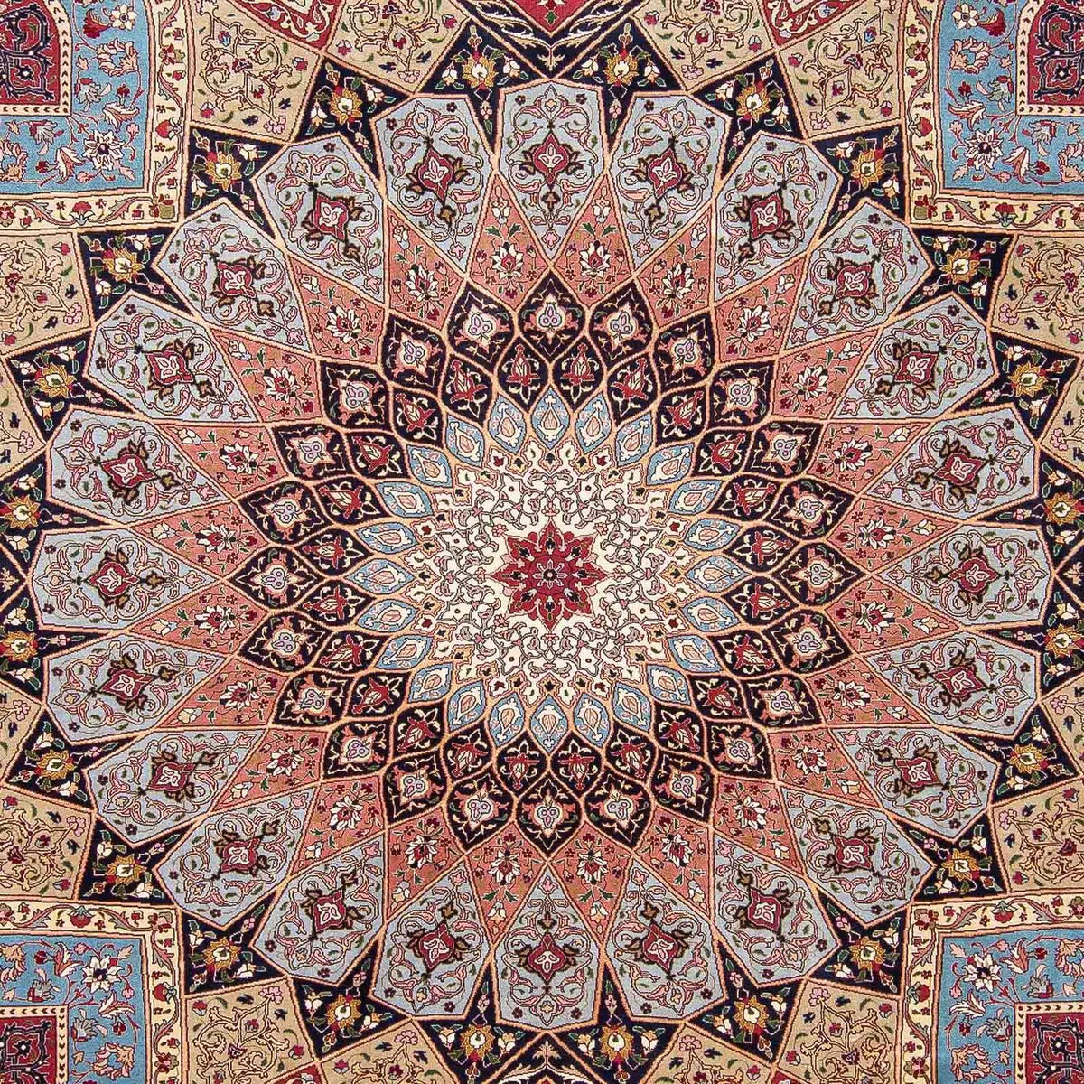 Persisk matta - Tabriz - Royal - 298 x 253 cm - flerfärgad