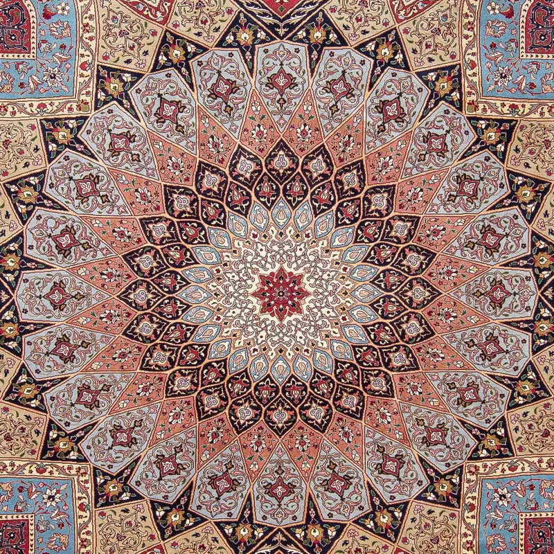 Persisk matta - Tabriz - Royal - 298 x 253 cm - flerfärgad