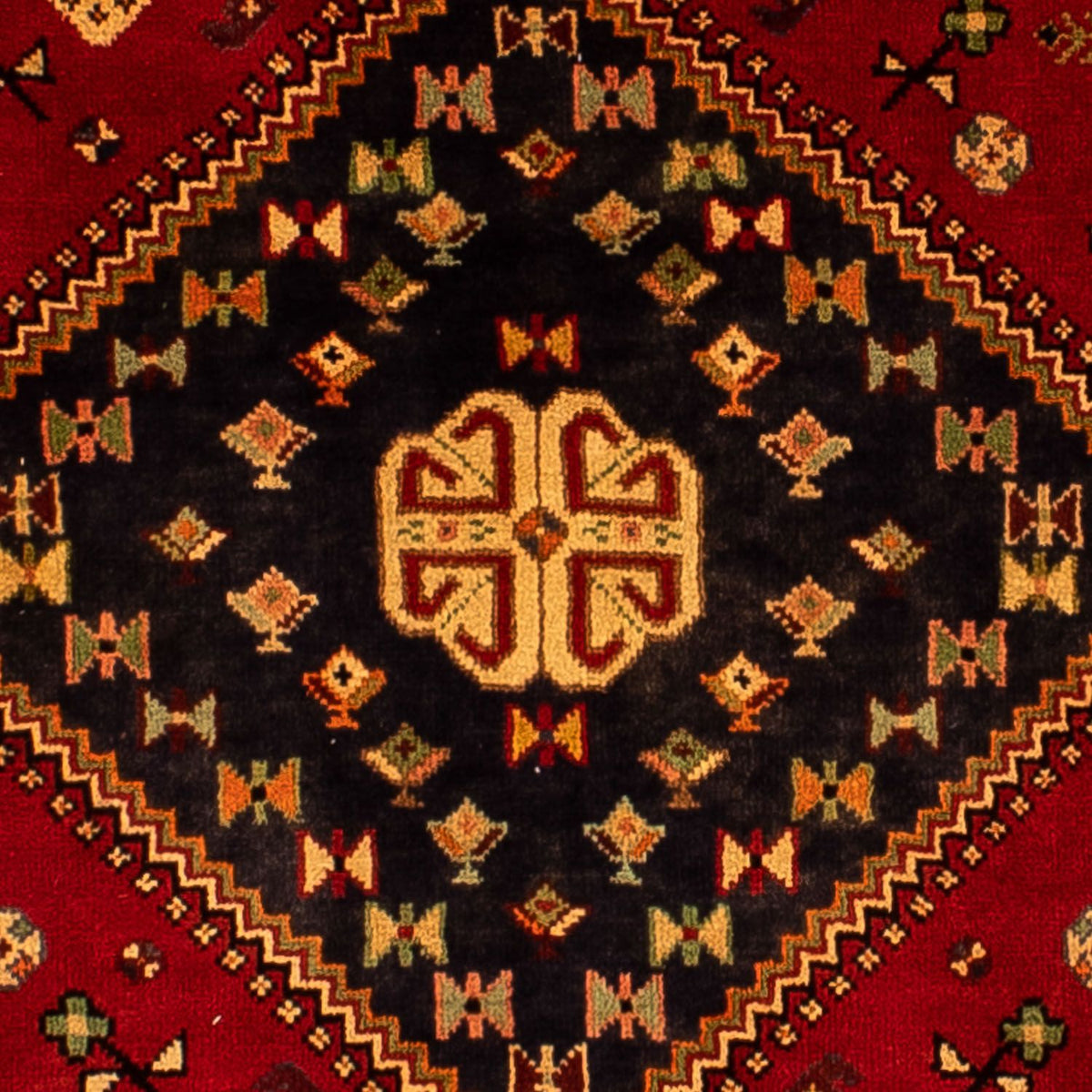 Persisk matta - Nomadic - 302 x 214 cm - mörkröd