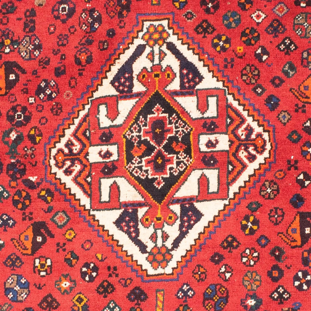 Persisk matta - Nomadic - 171 x 118 cm - mörkröd