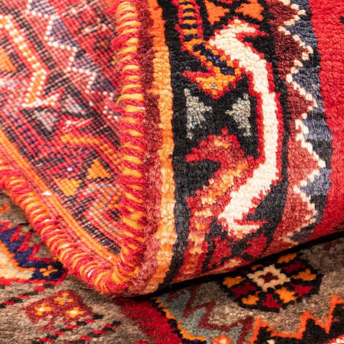 Runner Persisk matta - Nomadic - 168 x 80 cm - mörkröd