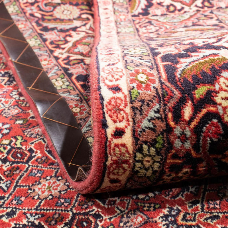 Persisk matta - Bijar - 302 x 203 cm - mörkröd