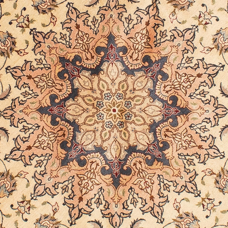 Persisk matta - Tabriz - Royal runt  - 195 x 195 cm - beige