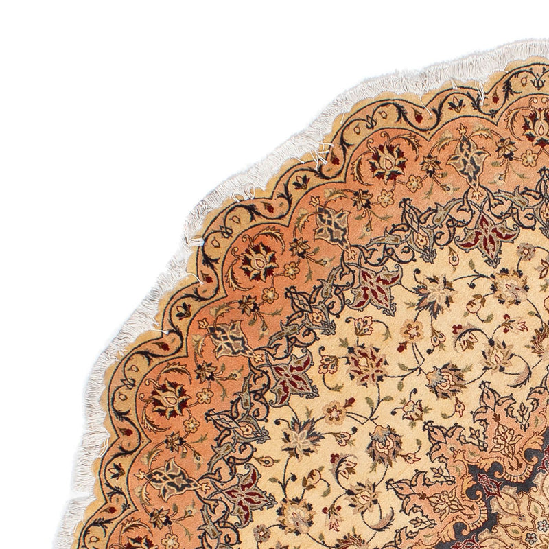 Persisk matta - Tabriz - Royal runt  - 195 x 195 cm - beige