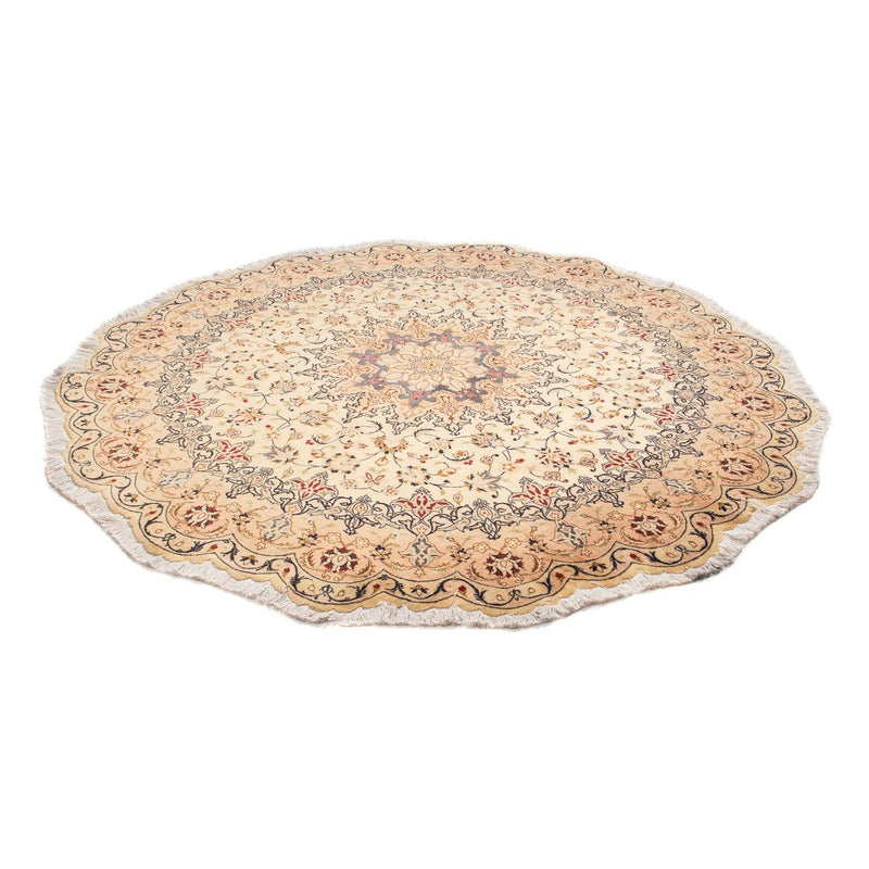 Persisk matta - Tabriz - Royal runt  - 195 x 195 cm - beige