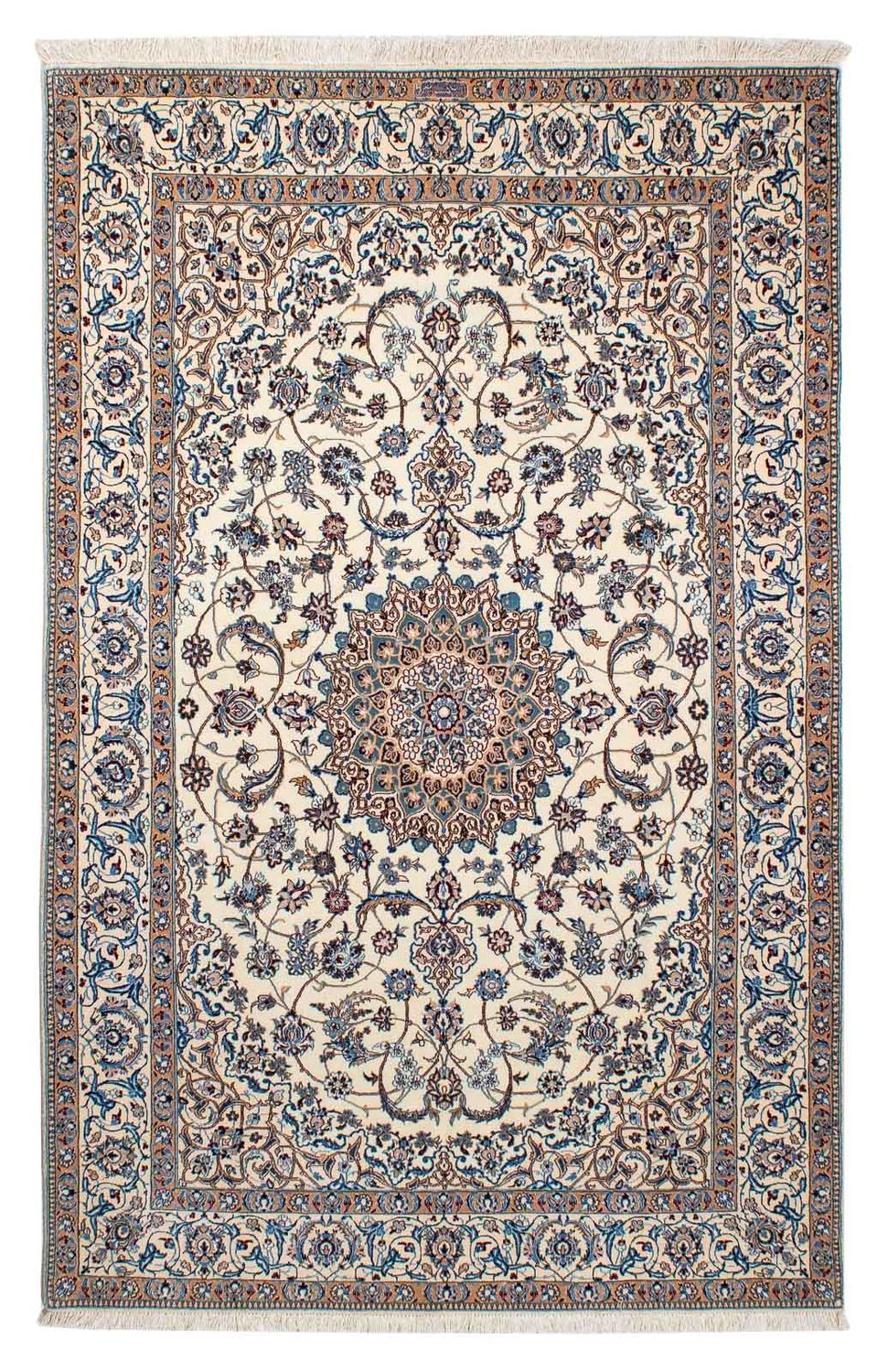 Persisk matta - Nain - Premium - 194 x 128 cm - beige