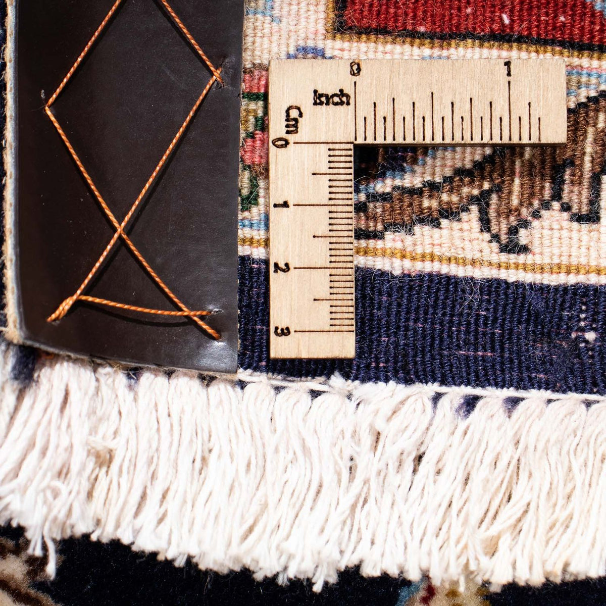 Persisk matta - Ghom - 198 x 142 cm - mörkblå