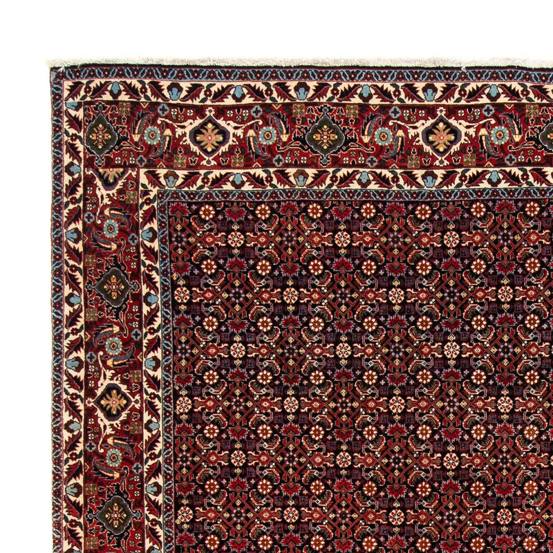 Persisk matta - Bijar - 248 x 205 cm - mörkröd